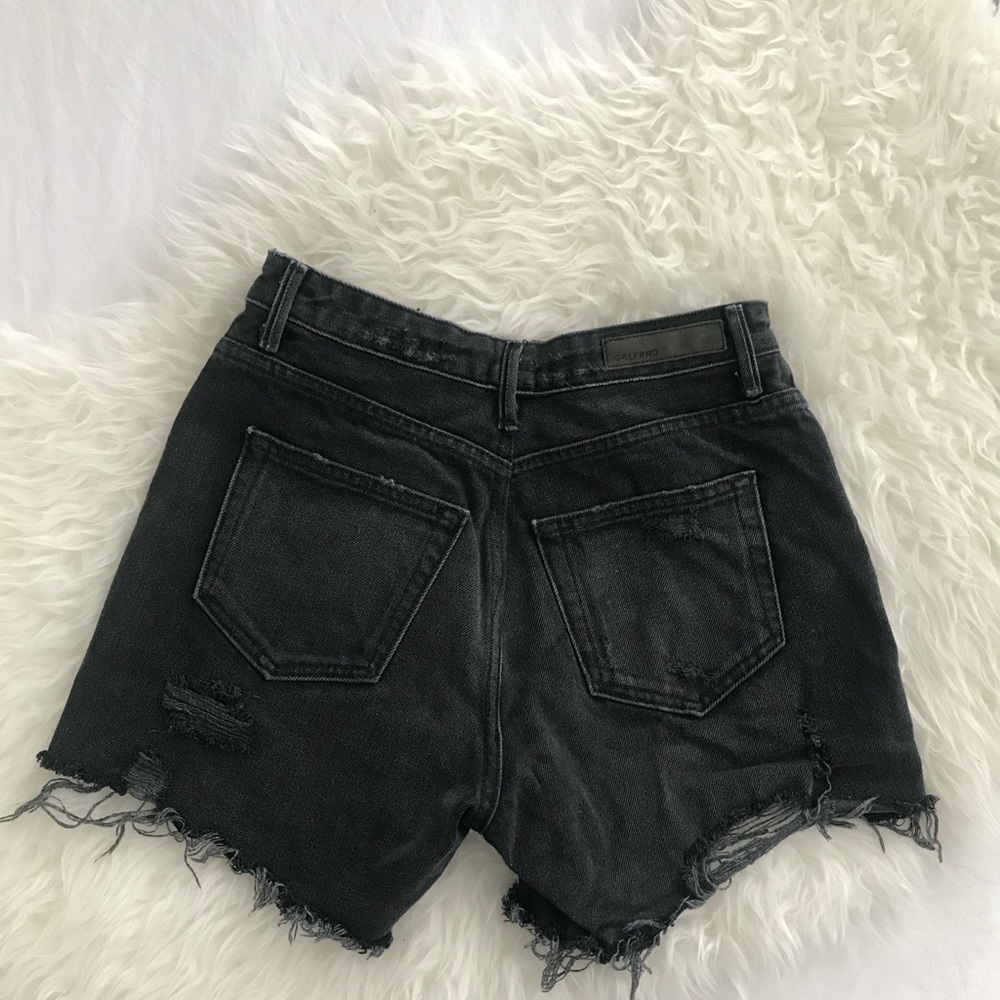 Grlfnd Black Jourdan Distressed Shorts Size 26 Casual - Picture 6 of 7